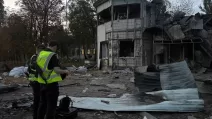 Site of the Russian strike on Kyiv on September 1 / Photo: National Police