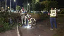 Правоохоронці на місці вибуху / Фото: Поліція Києва 