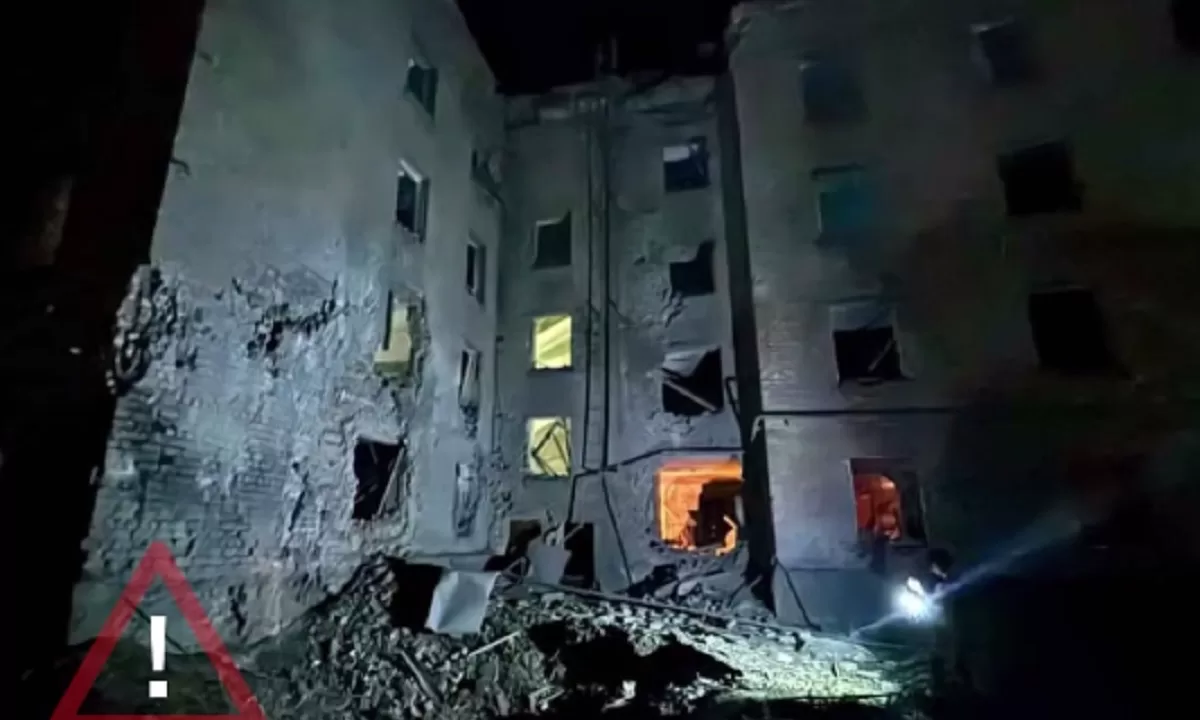 Російський БпЛА атакував Харків / Ілюстративне фото: ДСНС Харківщини