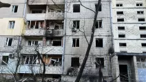 В Киеве БпЛА попал в жилой дом / Фото: полиция Киева