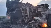 Знищена російська бойова машина комплексу "Панцир-С1" / Фото: t.me/dosye_shpiona/801