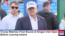 Трамп робить заяву на турнірі Amgen Irish Open в Ірландії / Фото: скриншот