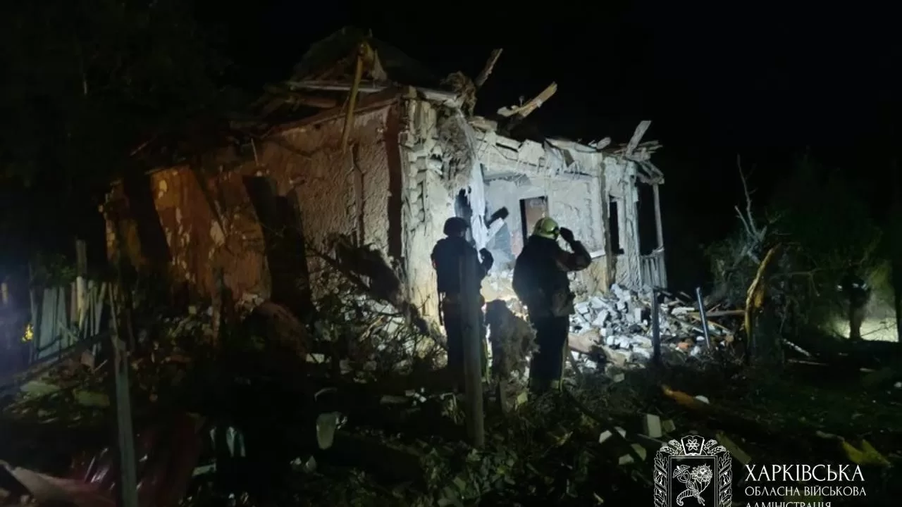 Наслідки обстрілу Ізюма / Фото: Олег Синєгубов, начальник Харківської ОДА