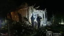Наслідки обстрілу Ізюма / Фото: Олег Синєгубов, начальник Харківської ОДА