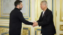 Volodymyr Zelenskyy and Eisuke Mori / Photo: Office of the President of Ukraine