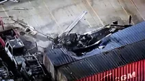 Место аварии вертолета в Лос-Анджелесе / Фото: KABC-TV