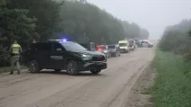 Место падения обломков сбитого беспилотника в Литве / Фото: Delfi