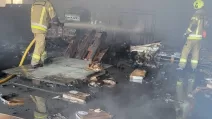 Rescuers at the site of the strike on the Olena Zelenska Foundation warehouses in Kyiv / Photo: zelenskafoundation, Instagram