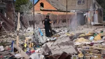 Destruction following the Russian attack on the Sumy region / Photo: NPU