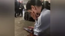 Girl during the attack on Kyiv / Screenshot