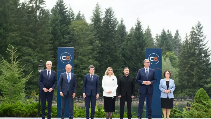 Представники Карпатської вісімки в українському Прикарпатті / Фото: Zelenskiy / Official