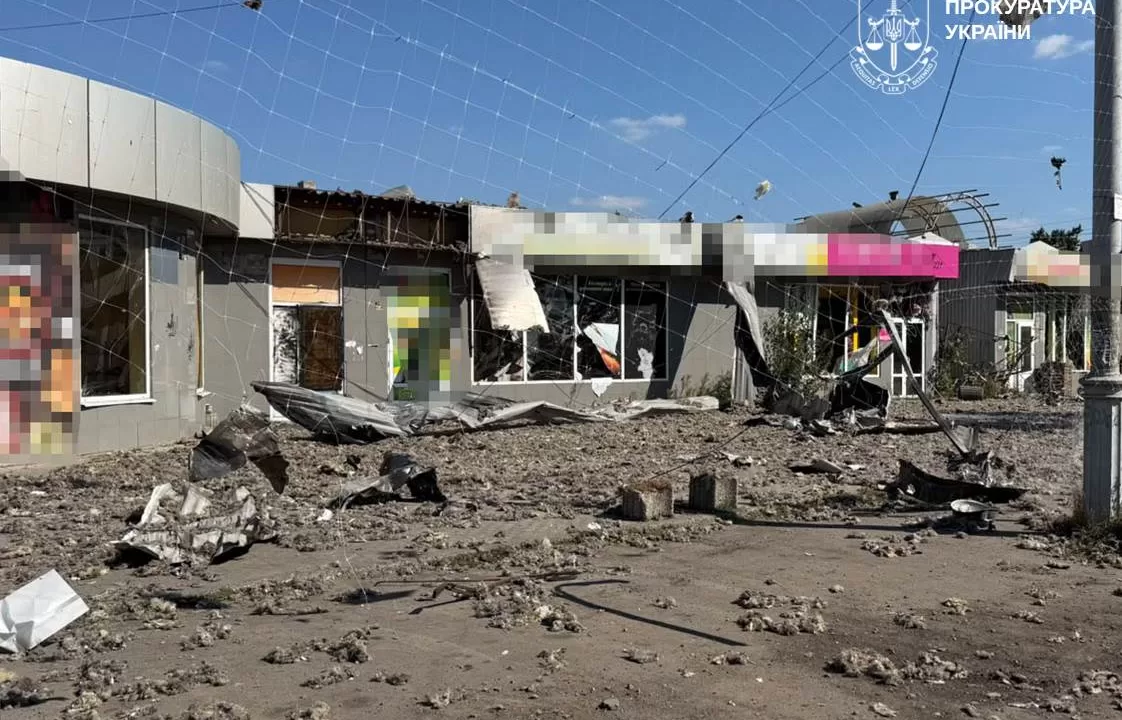 Site of the airstrike on Sloviansk / Photo: Donetsk Regional Prosecutor's Office