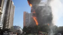 Fire response at the site of the Odesa strike / Photo: State Emergency Service