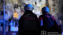 Emergency medical personnel at the site of the strike in Zaporizhzhia / Photo: Zaporizhzhia Regional Defense Council