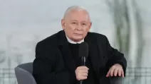 Jarosław Kaczyński during a speech at the Youth Congress in Poland / Foto: PAP/Artur Reszko