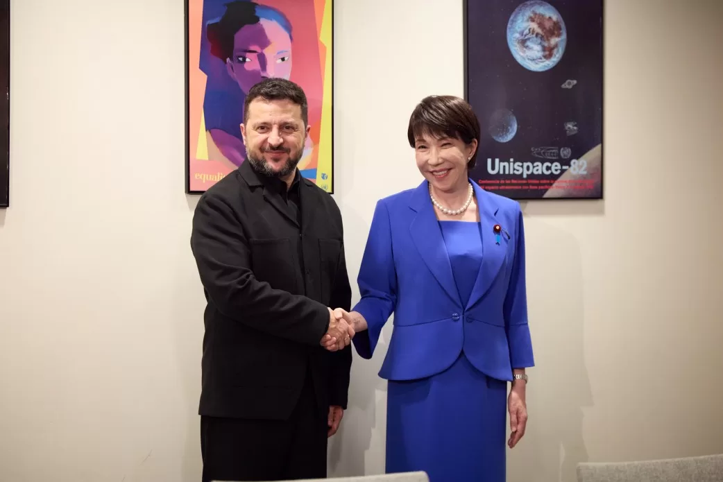 Володимир Зеленський та Санае Такаїчі / Фото: Офіс президента