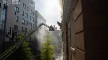 Наслідки атаки на Київ 23 вересня / Фото: ДСНС