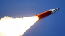 Північнокорейська балістична ракета KN-23 під час випробувань / Фото: KCNA