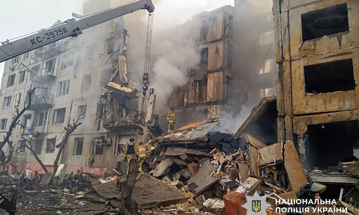 Последствия российского авиаудара по Александровке / Фото: Национальная полиция Украины