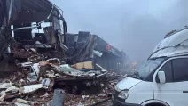 Уничтоженное почтовое отделение в Киеве / Фото: "Новая почта"