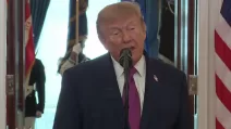 Президент США Дональд Трамп під час зустрічі з лідером Китаю Сі Цзіньпіном у Білому домі / Скриншот
