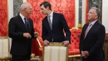 Зустріч Кирила Дмитрієва із представниками США Стівом Віткоффом та Джаредом Кушнером / Фото: EPA/ GAVRIIL GRIGOROV / SPUTNIK / KREMLIN POOL