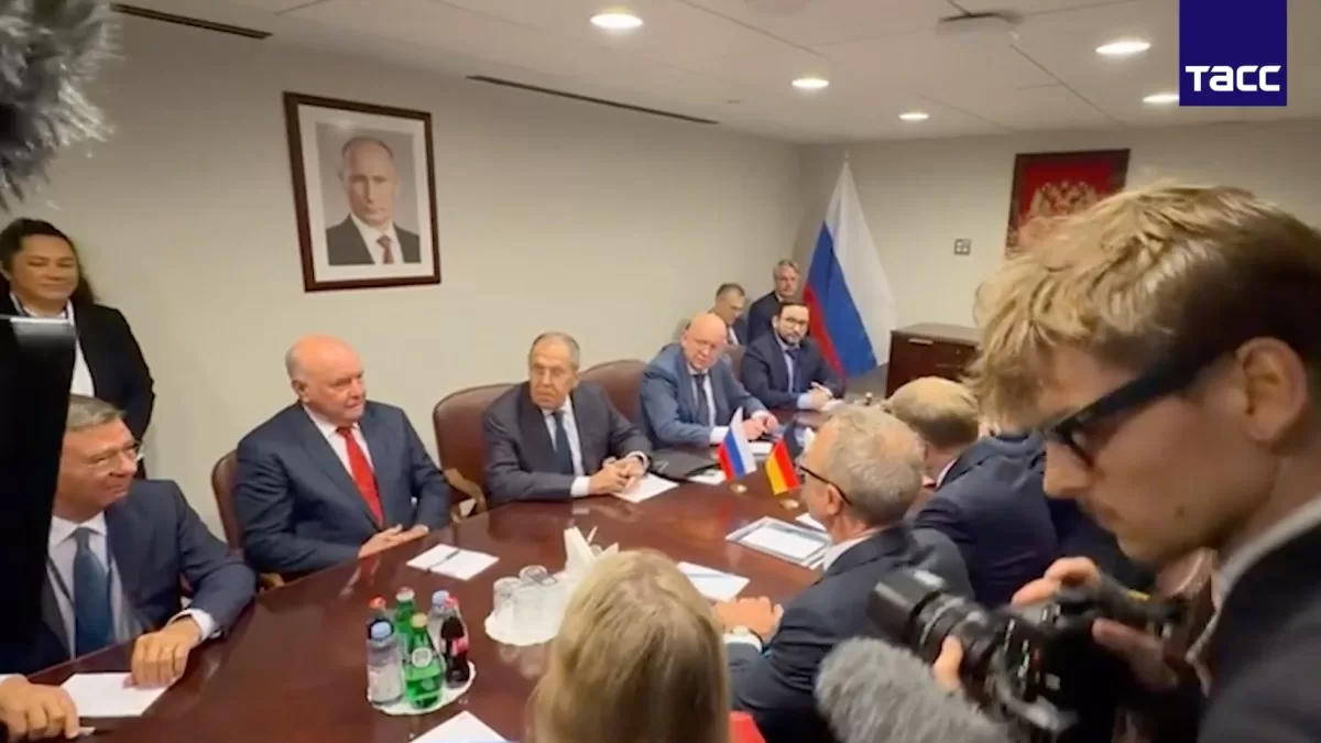 Встреча Лаврова и Йоханна Вадефуля на полях Генеральной Ассамблеи ООН / Фото: скриншот видео