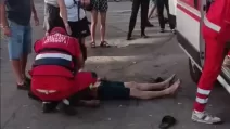 Медики на месте ДТП в Каменском / Скриншот