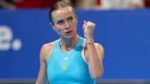 Elina Svitolina during a match for the Ukrainian national team / Illustrative photo: btu.org.ua