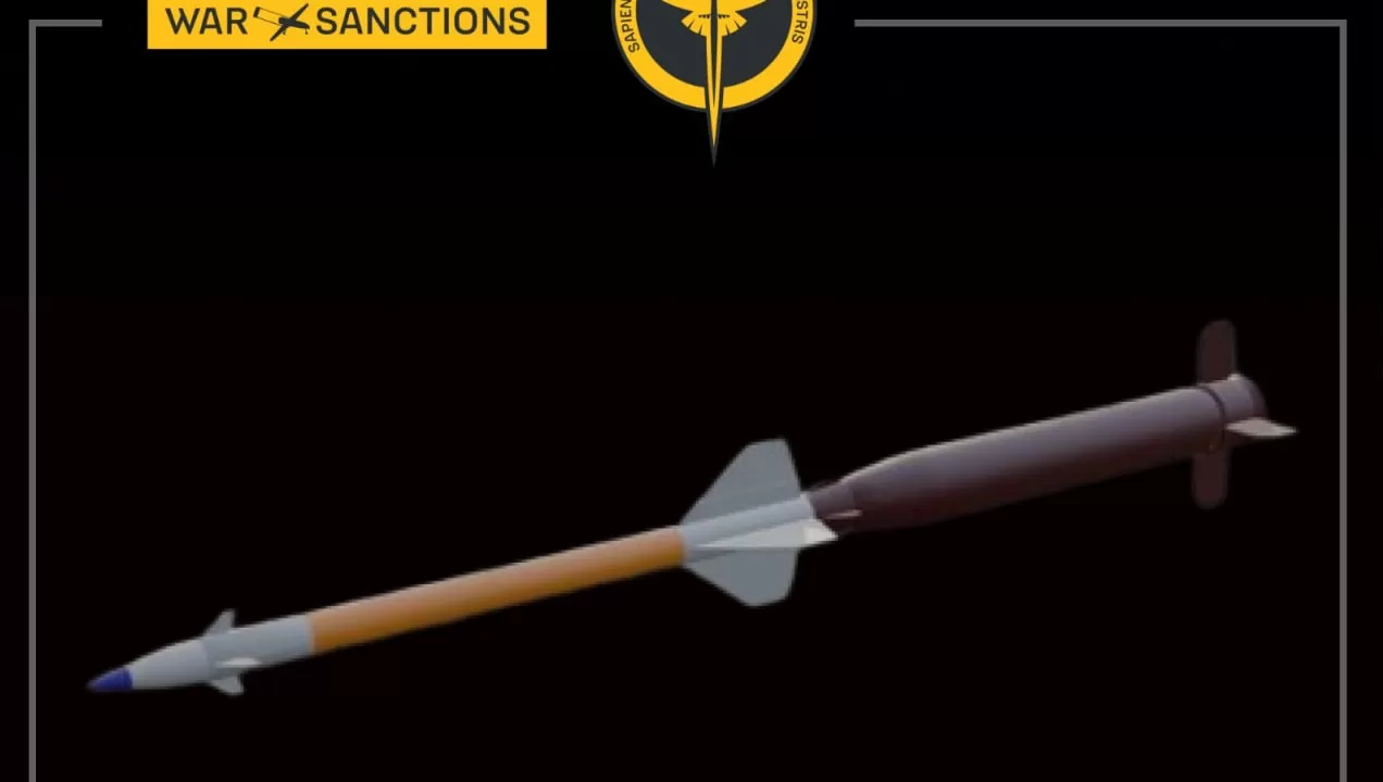 Зенітна керована ракета 95Я6 для російського комплексу "Панцирь" / Фото: War&Sanctions, ГУР МО України