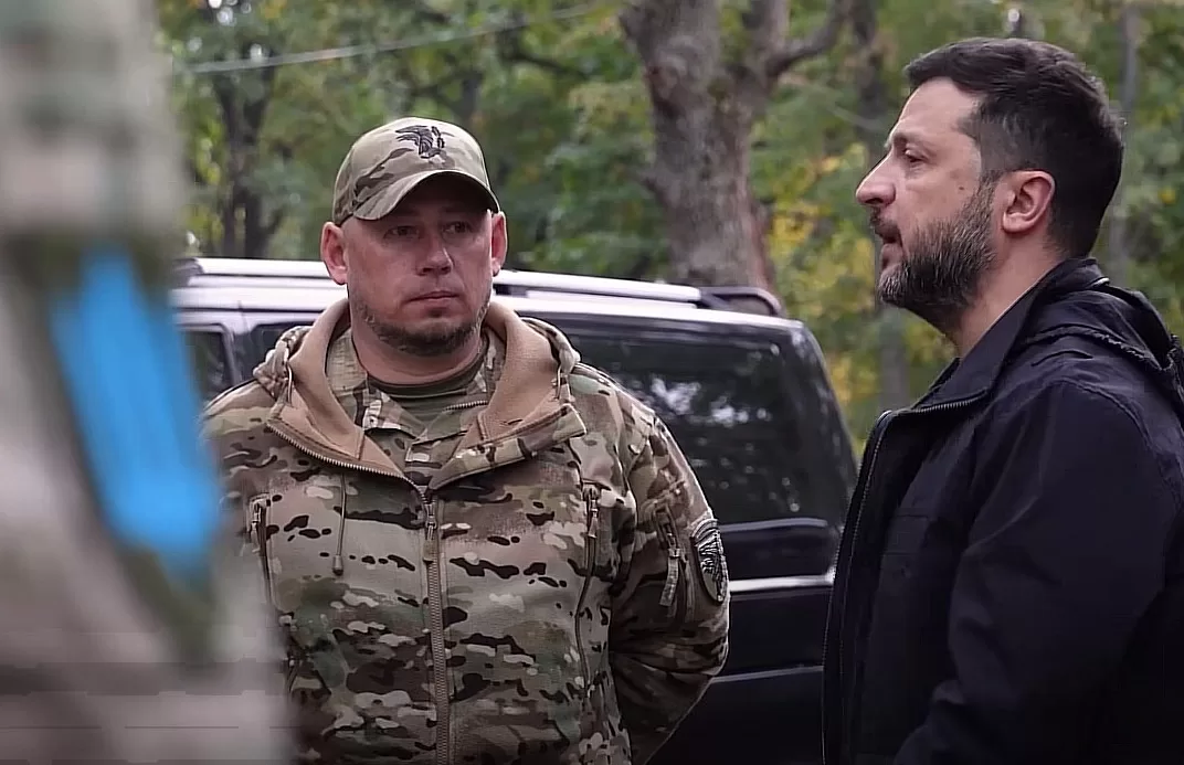 Pavlo Palisa and Volodymyr Zelenskyy / Screenshot