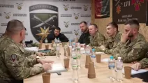 Зеленский провел совещание с военными на Лиманском направлении / Скриншот
