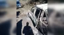 Уничтоженный российским дроном автомобиль в Днепропетровской области / Скриншот