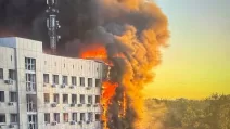 Последствия удара по административному зданию ДТЭК в Днепропетровской области / Фото: ДТЭК