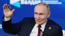 Президент России Владимир Путин выступает во время ежегодной международной конференции Валдайского дискуссионного клуба в Сочи / Фото: Mikhail Metzel/Reuters
