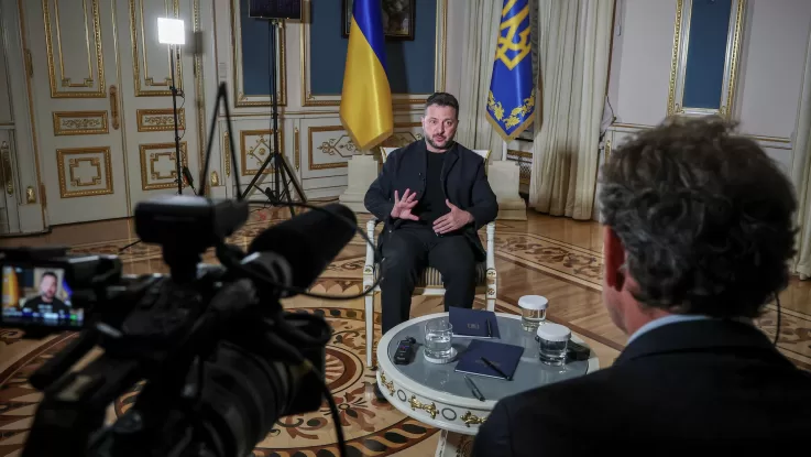 Володимир Зеленський під час інтервʼю агентству Reuters / Фото: Reuters