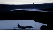 Бомбардувальник B-1B Lancer на авіабазі RAF Fairford / Фото: Reuters