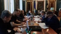 Volodymyr Zelenskyy during a working meeting at the Office of the President / Photo: Office of the President of Ukraine