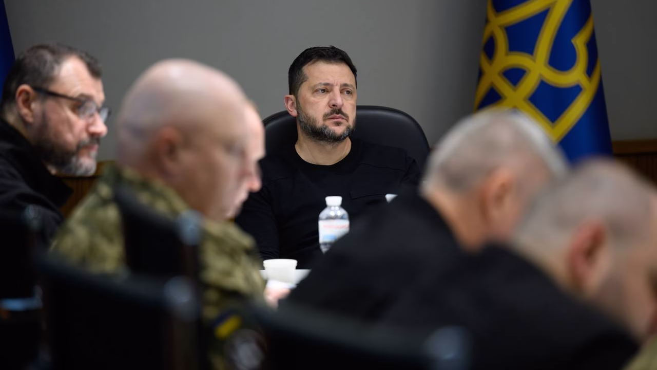 Президент України Володимир Зеленський під час засідання Ставки Верховного Головнокомандувача / Фото: Офіс президента України