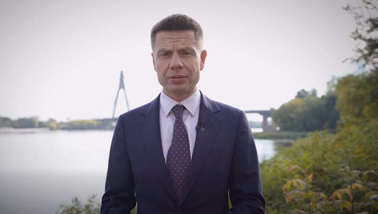 Народный депутат Украины Алексей Гончаренко во время видеообращения / Фото: скриншот из видео