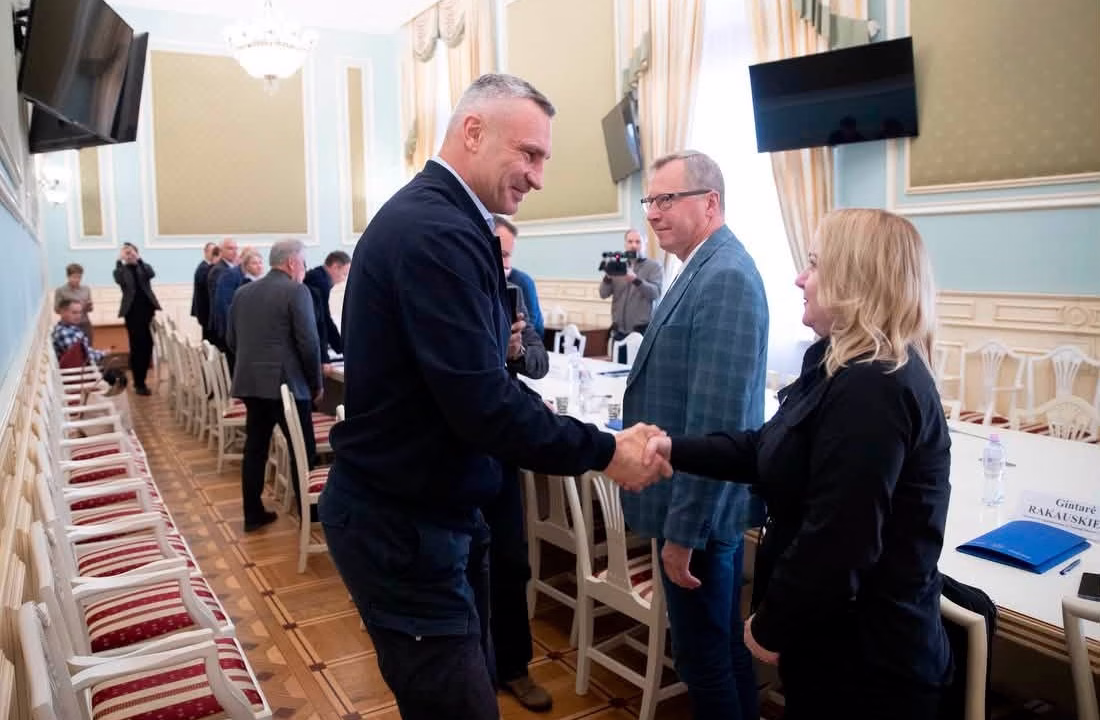 Віталій Кличко зустрівся з представниками Асоціації місцевого самоврядування Литви / Фото: facebook.com/Vitaliy.Klychko