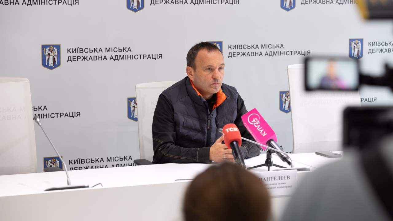 Петро Пантелеєв під час брифінгу щодо енергозабезпечення Києва / Фото: КМДА