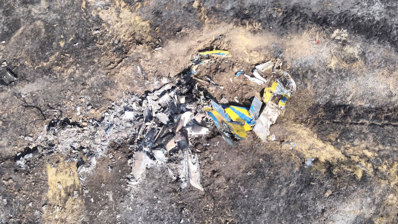 Місце падіння винищувача МіГ-29 в Одеській області / Фото: ДБР