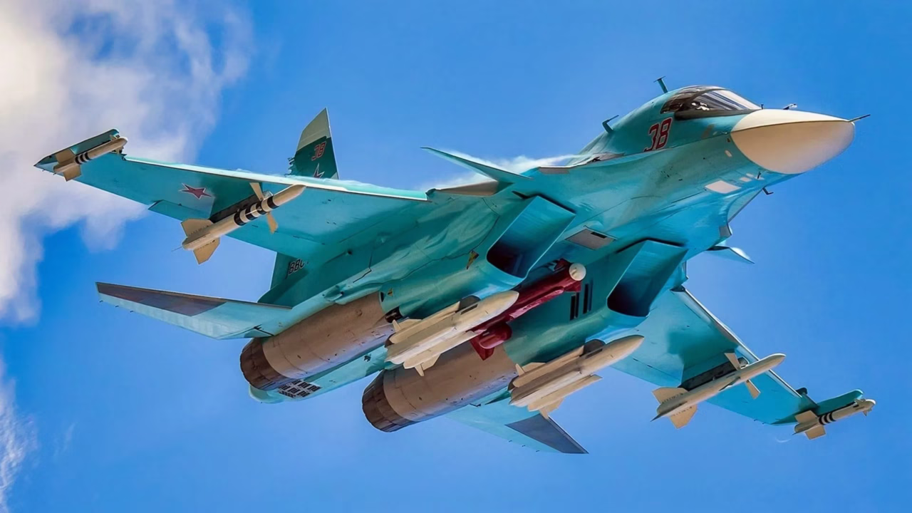 Російський винищувач-бомбардувальник Су-34 / Ілюстративне фото: росЗМІ