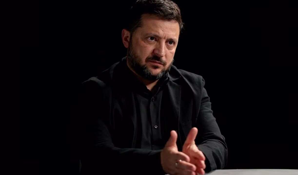 Президент України Володимир Зеленський під час інтерв’ю для подкасту The Diary of a CEO зі Стівеном Бартлеттом / Фото: Скриншот