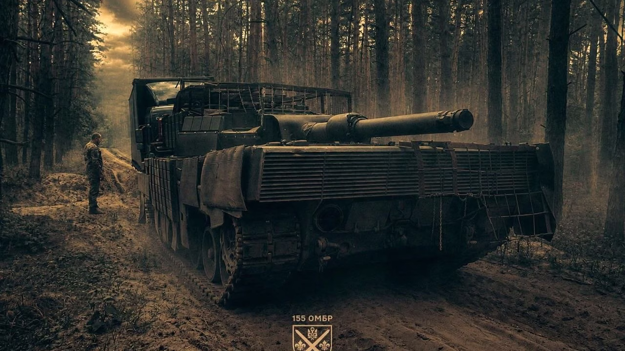 Український танк під час виконання бойового завдання / Фото: 155 окрема механізована бригада ЗСУ