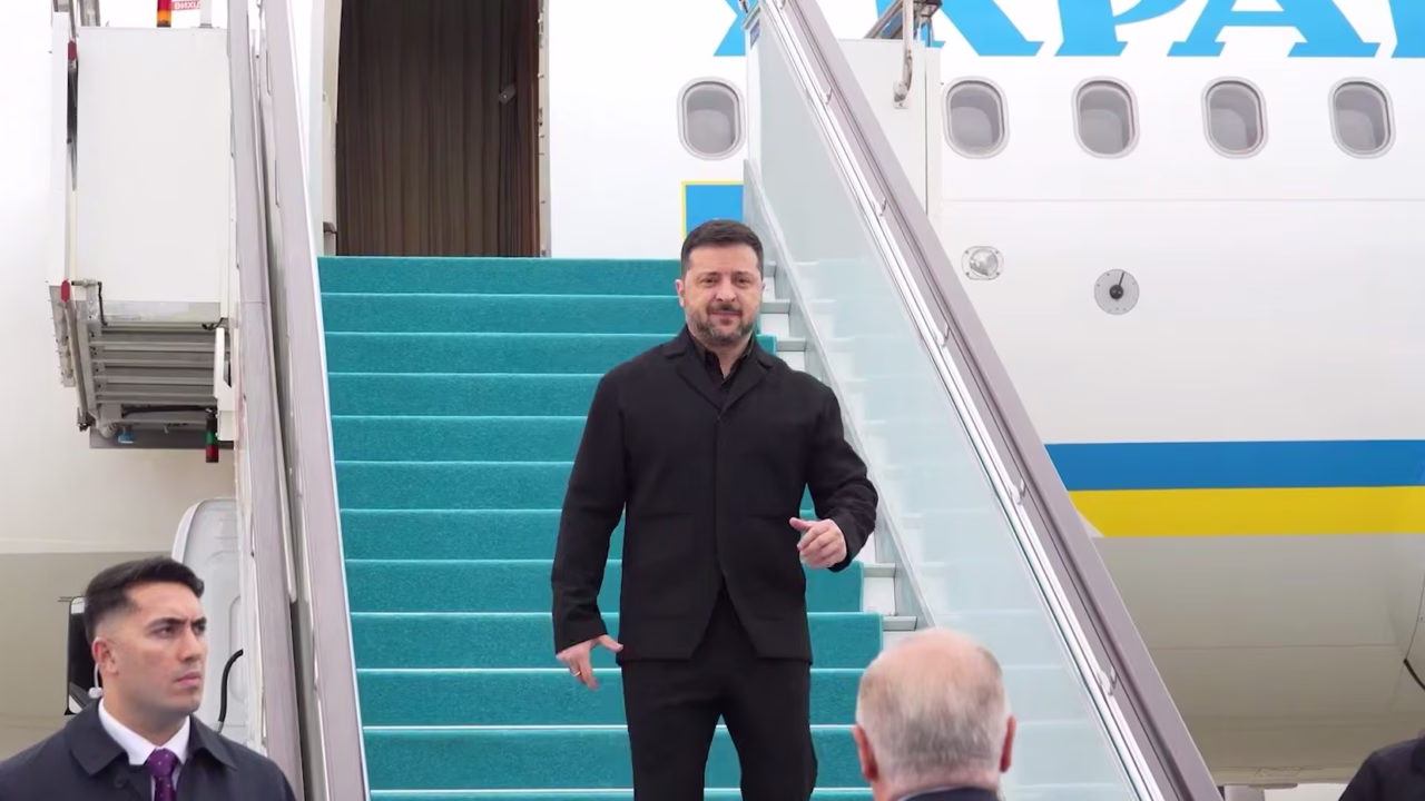 Президент Украины Владимир Зеленский прибыл в Стамбул / Фото: Скриншот